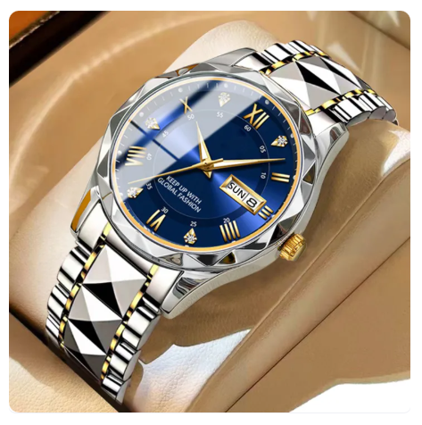 45% OFF Original POSHI Top Brand Men's Watches Fashion Luxury Quartz Movement Stainless Steel Watch For Men Waterproof Luminous Date Casual Sports Clock Jam Tangan Lelaki