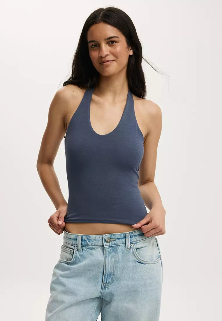 48% OFF All Day V-Neck Halter Top