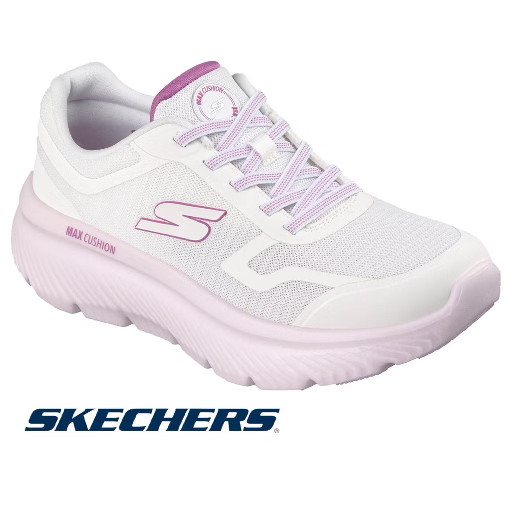 15% OFF ￼Skechers Womens Go Walk Max Cushioning Hyper Burst - White/Purple