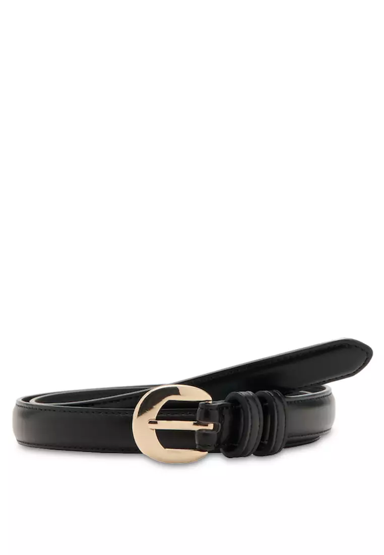 20% OFF Mango Buckle Skinny Belt