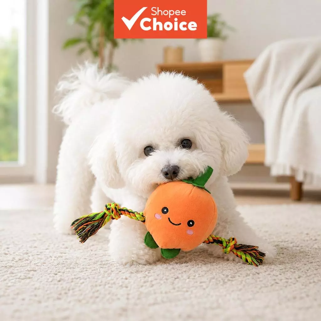 44% OFF Funny Pumpkin Puppy Chew Toy​ with Rope Arms Dog Play