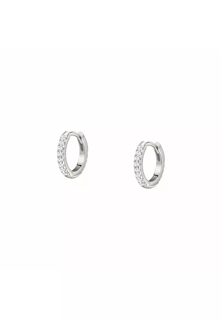 50% OFF LA PETITE STORY Silver Circle WOMAN EARRINGS LPS01AWV33