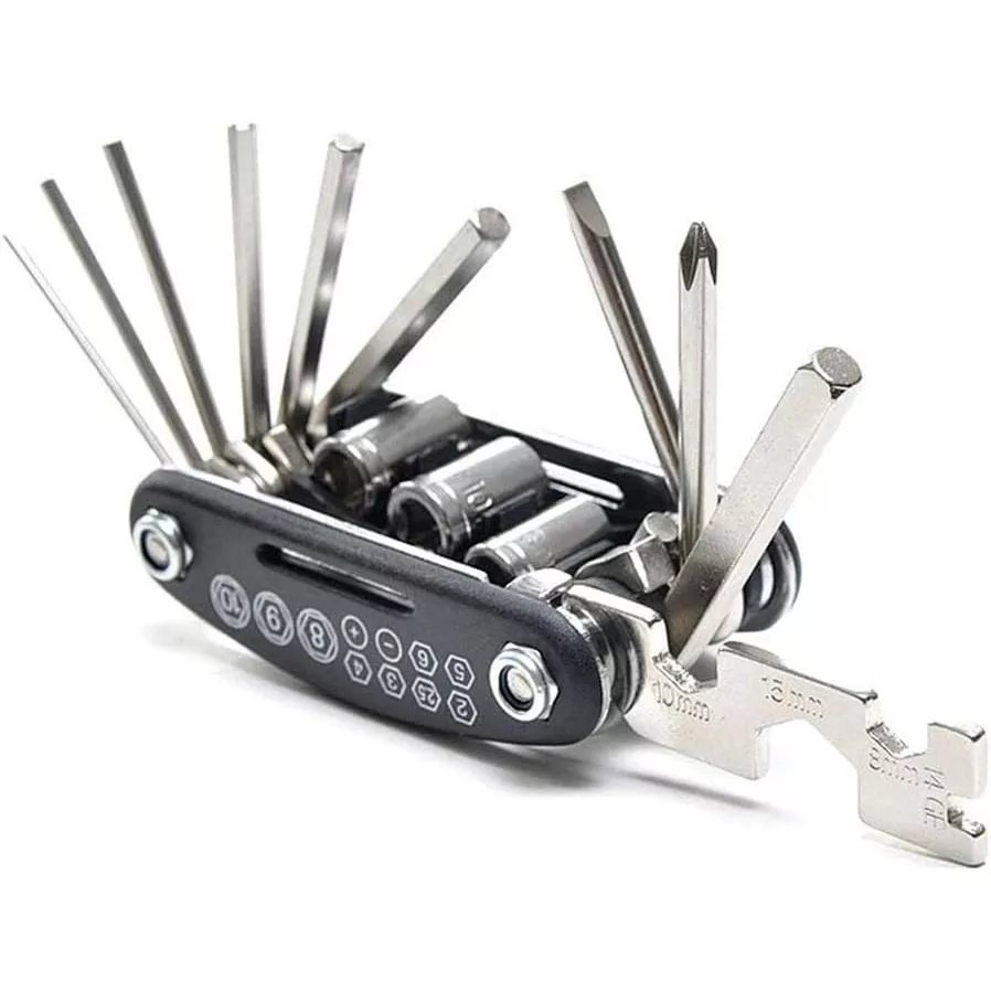 33% OFF Motorcycle Bike Mechanic Repair Tool Kit with 16 In 1 Multi-Function Allen Key Multi Hex Wrench