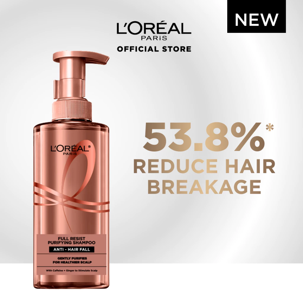16% OFF NEW L'Oreal Paris Elseve Full Resist Anti Hair Fall Shampoo Gently Purifies for Healthier Scalp