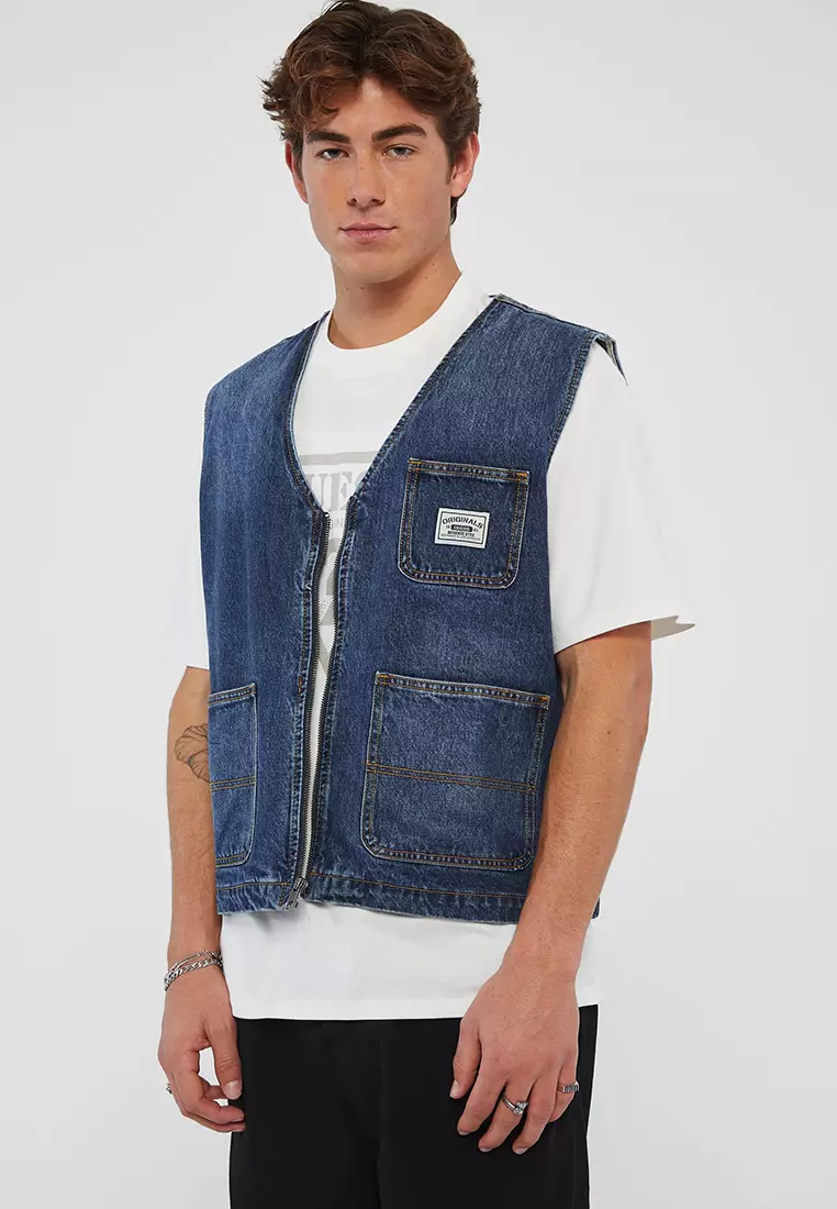71% OFF Originals Denim Vest