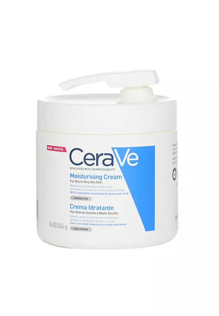 10% OFF Cerave - Moisturising Cream For Dry To Very Dry Skin (With Pump) 454g/16oz