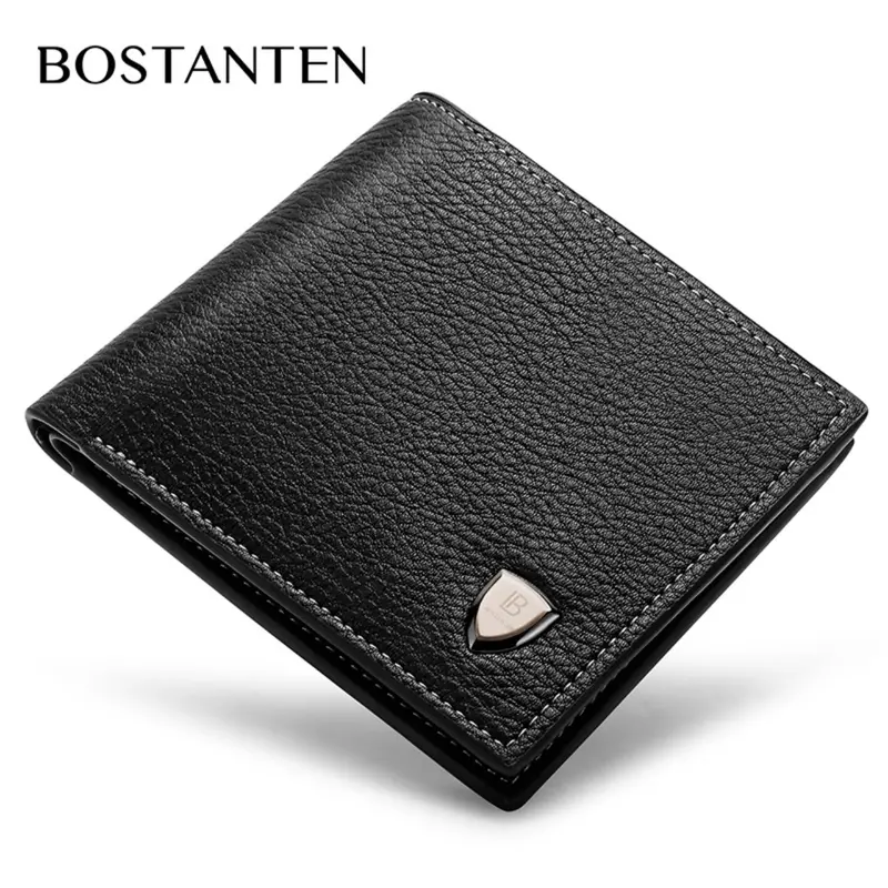 20% OFF BOSTANTEN Men's Casual Bifold Wallet Pu Leather with Card Holder, in Plain Weave/ Crocodile Stripe/ Horizontal Stripe