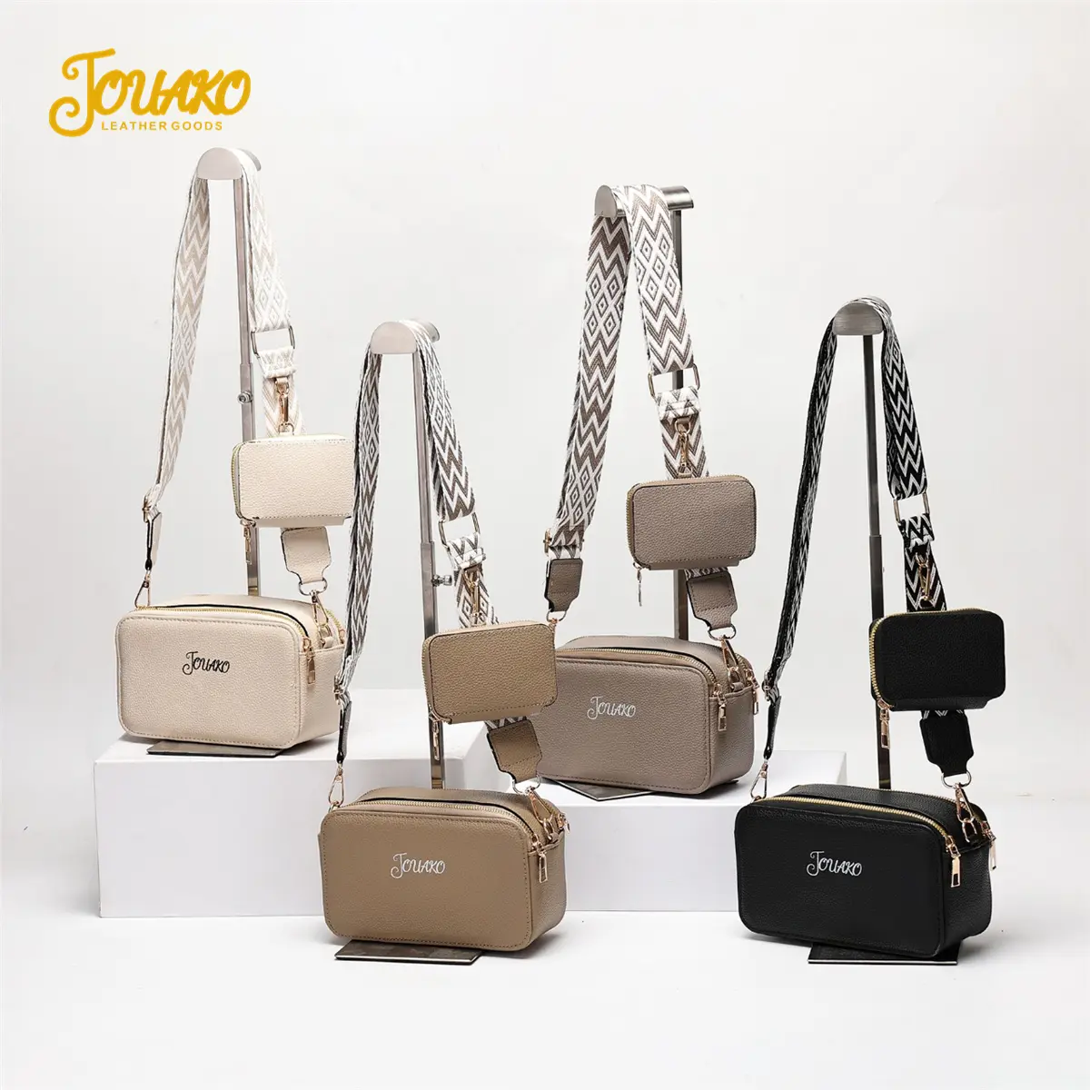72% OFF JOUAKO Leather Fashion Women Structured Camera Shape Shoulder bags Comfort Dynamic Durable Crossbody bag With Coin Purse