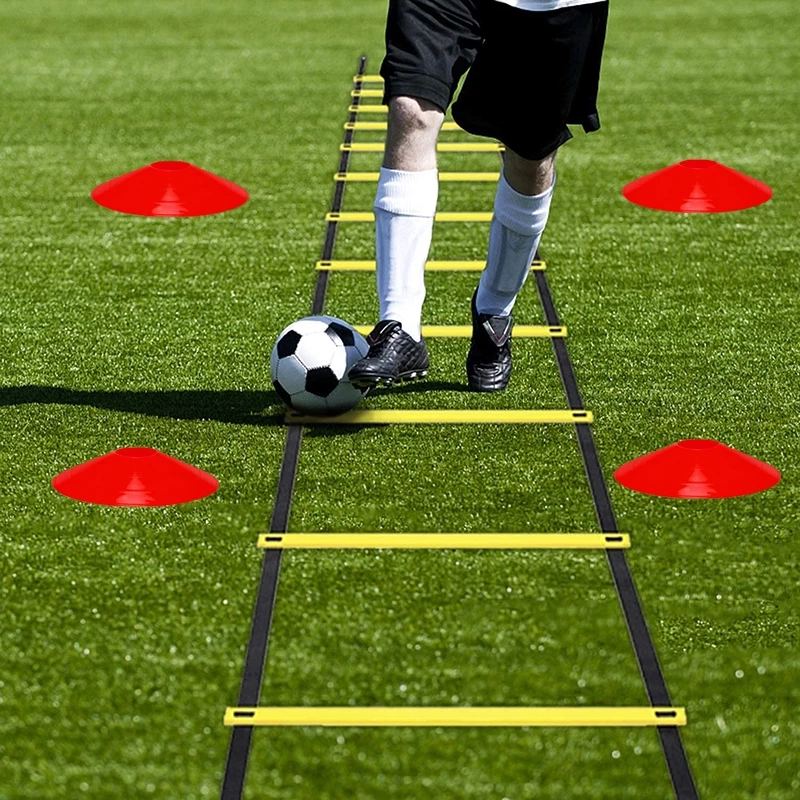 39% OFF Agility Ladder and 10Pcs Cones Set Basketball Football Footwork Ladder Training Equipment