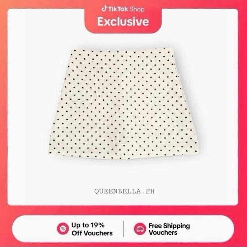 20% OFF Kitty Highwaisted Mini Skirt with inner short Peach Twill