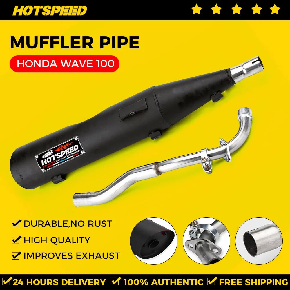 52% OFF HOTSPEED Muffler Pipe For Honda Wave 100 125 Chicken Pipe Original Power Pipe Motorcycle Accessories