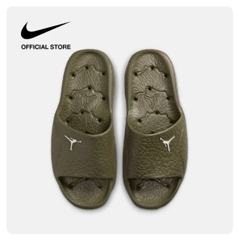 12% OFF Jordan Men's Franchise Shower Slides - Medium Olive [HQ2163-201]