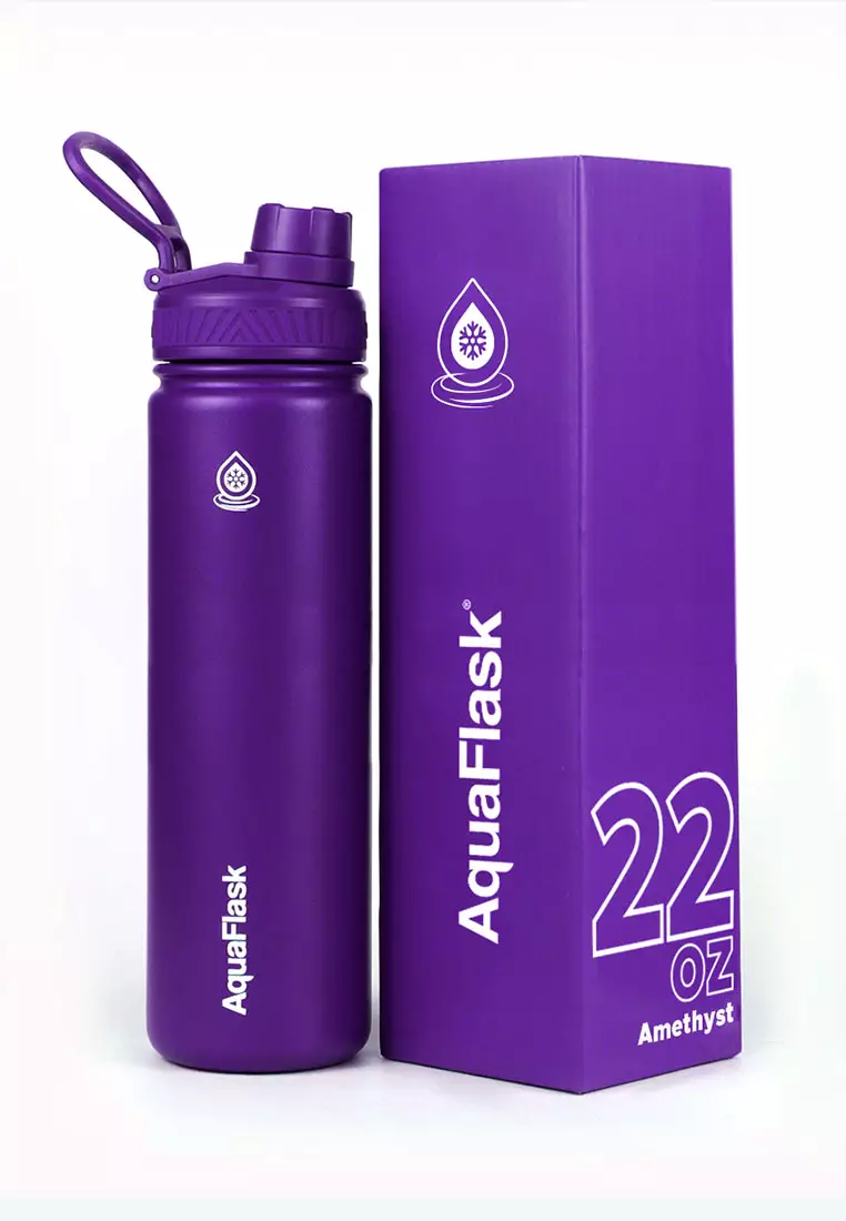 69% OFF Aquaflask 22oz Wide Mouth Water Bottle Amethyst