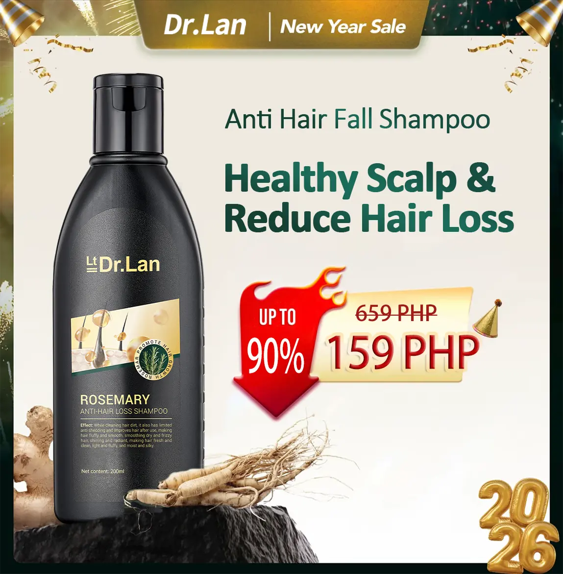 76% OFF【Free Shipping】Rosemary shampoo Anti-hair loss | Natural plant extract | Fresh smooth hair | Nourshing repairing | Fluffy hair | Smooth elegant | Strong hair roots | For both men or women Conditioner Haircare Nourishing