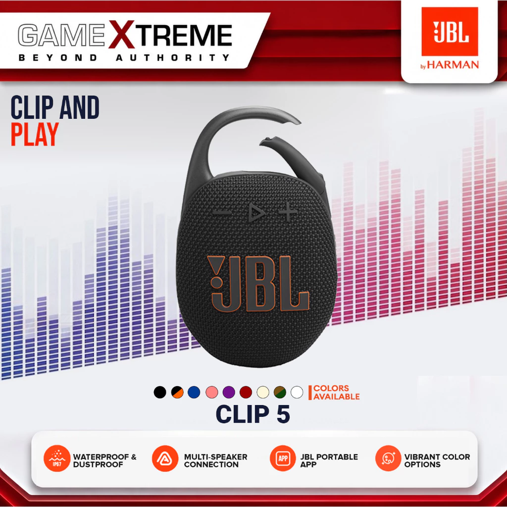 48% OFF JBL Clip 5 Ultra-Portable Waterproof Speaker
