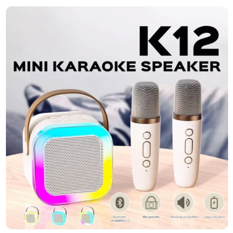 81% OFF K12 Mini High End Wireless Audio Mini Home With 1 Microphones Professional Karaoke Speaker