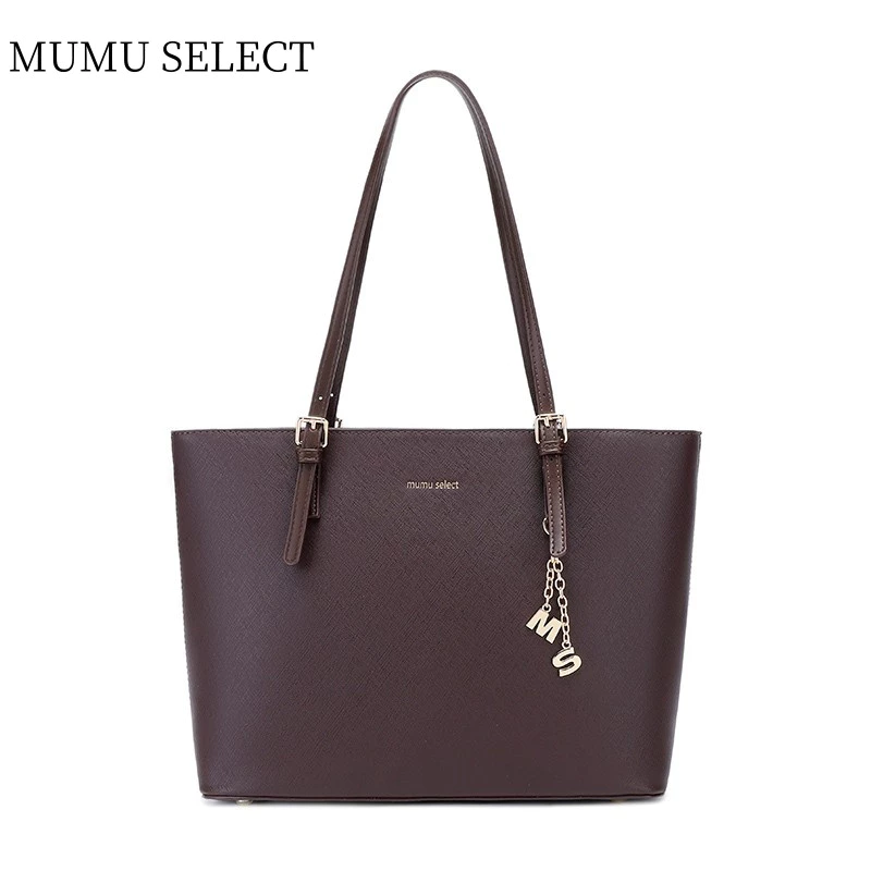 75% OFF 【Mumu Select】M334 Large Quality Pu Leather Women Office Tote Bag Adjustable Shoulder Straps Bags