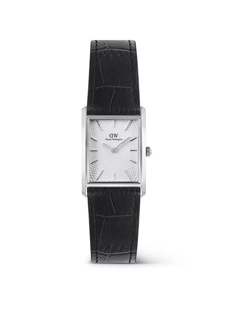 40% OFF Bound 32x22mm Black Crocodile White Silver - Men Watch Stainless Steel Leather Strap watch DW Official Authentic Original