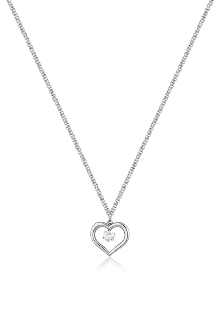 55% OFF Women Silver Stainless Steel Necklace DKJ.3.20012-1