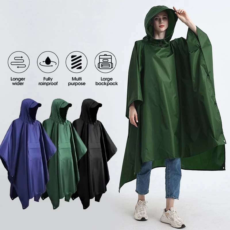 50% OFF NEW Poncho Raincoat Motorcycle Bicycle Poncho Makapal Kapote Rain Coat For Adult Unisex Raincoats