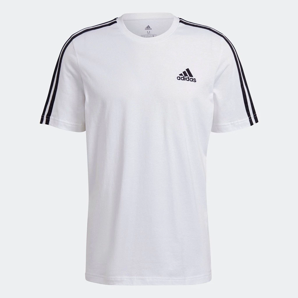 30% OFF adidas Lifestyle Essentials 3-Stripes Tee Men White GL3733