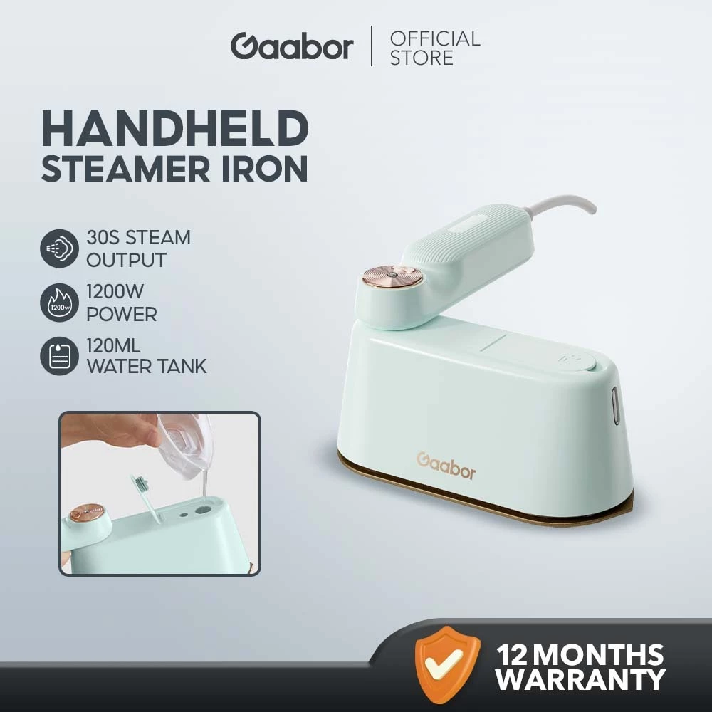 70% OFF【New】Gaabor Exquisite Electric Steam Iron Wet & Dry Iron Flexible Switching Steamer Garment 1200W