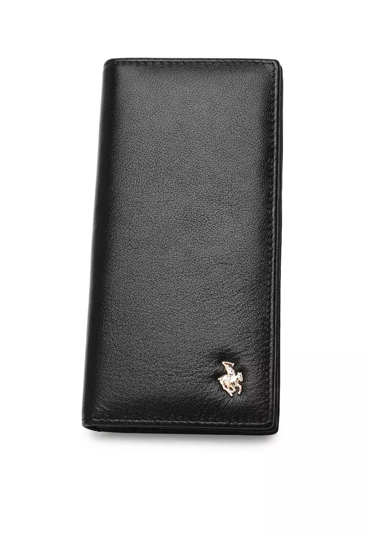 44% OFF Swiss Polo Genuine Leather RFID Long Wallet - Black