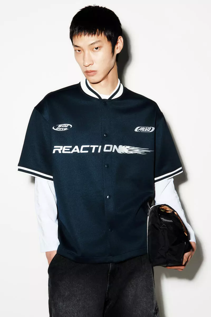 20% OFF Loose Fit Scuba Baseball shirt