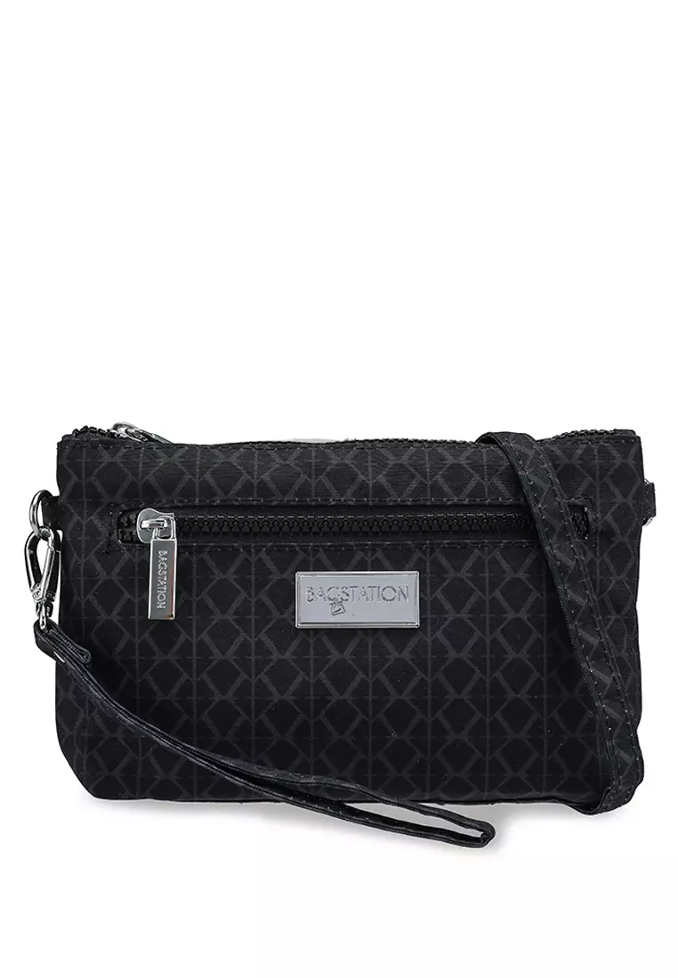 61% OFF Bagstation Printed Nylon Wristlet Pouch