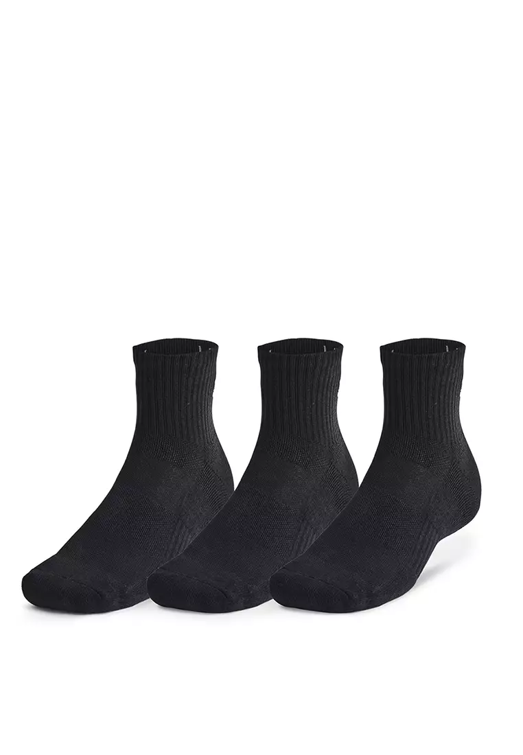 38% OFF Training Cotton Unisex 3-Pack Quarter Socks