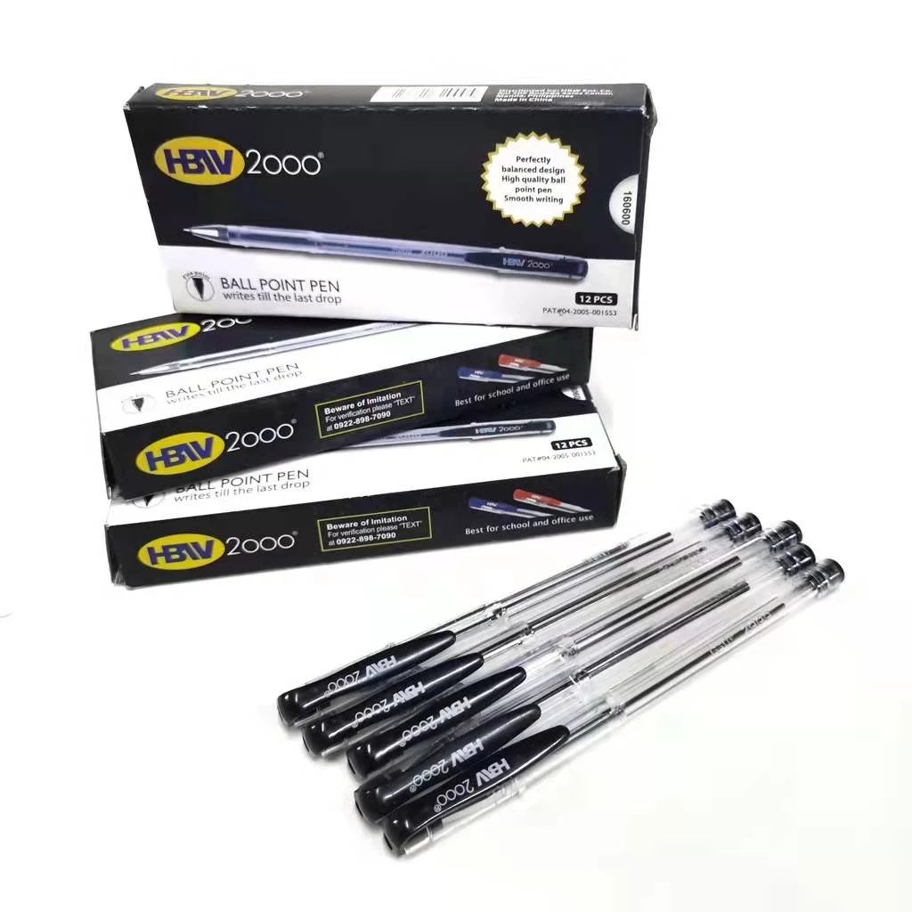 53% OFF HBW 9801 Black Ink Ballpoint Pens 50Pcs with Smooth Writing and 20-Year Long-Lasting Ink