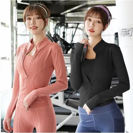 60% OFF Long Sleeve Yoga Top Sports Jacket Shirt Slimfit Gym Outfit Active Wear
