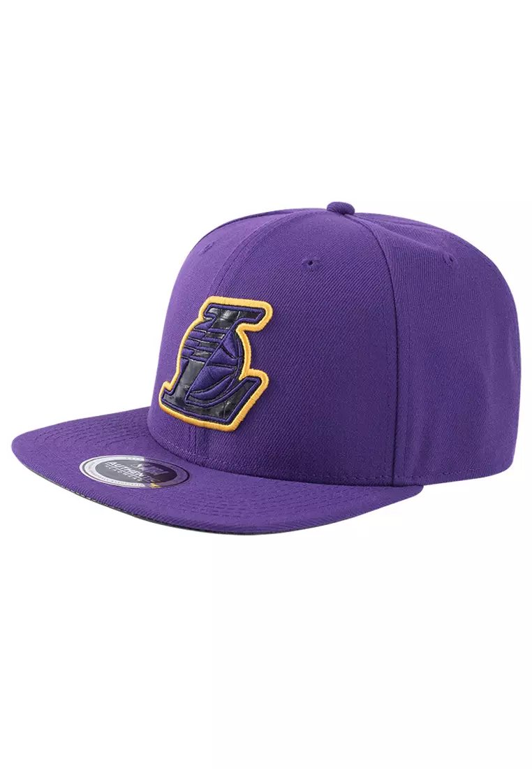 58% OFF Los Angeles Lakers Adjustable Snapback Cap for Men Skin Collection Flat Brim