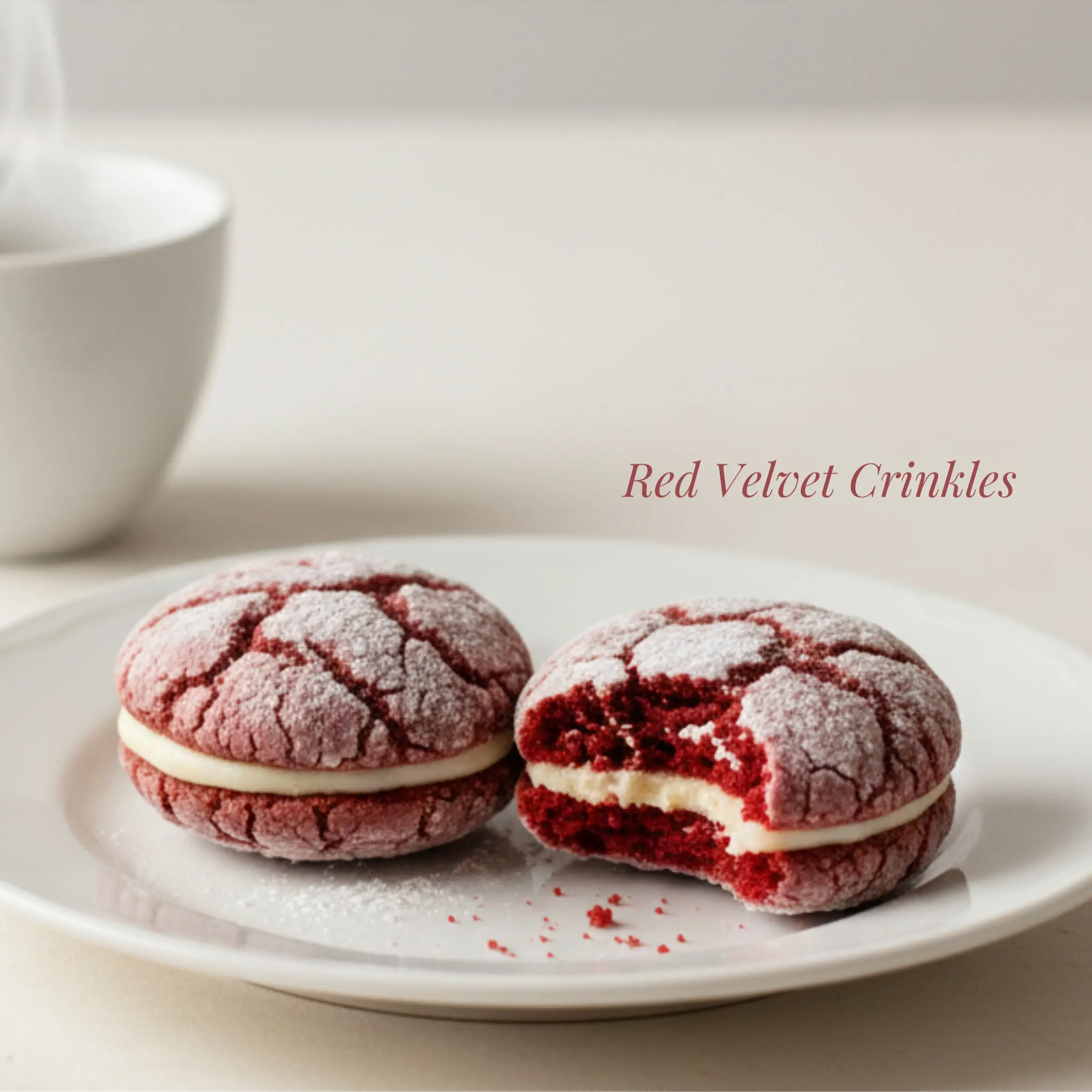 【Red Velvet Crinkles】 20pcs /16 pcs Red Velvet Crinkles  by Momilo Mio