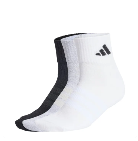 30% OFF adidas Lifestyle CUSHIONED SPORTSWEAR ANKLE SOCKS 3 PAIR PACK Unisex Grey KC9631
