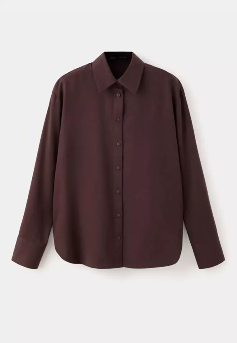 20% OFF Straight Lyocell Shirt