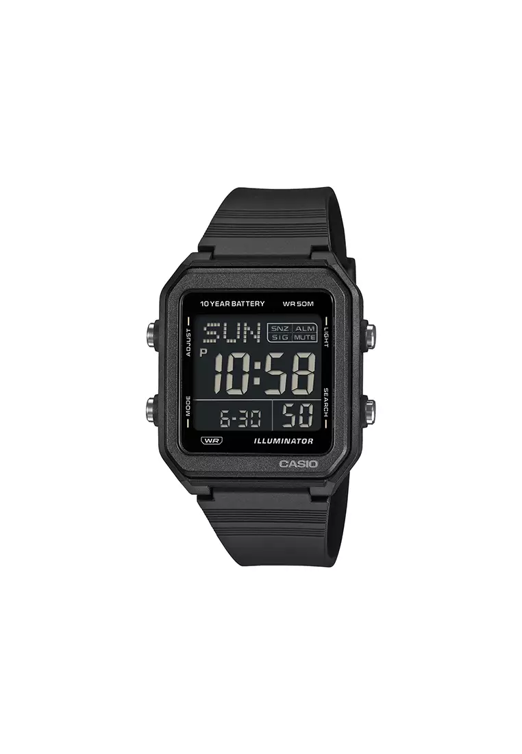 55% OFF W-221H-1BV Unisex Digital Watch Black Resin Band