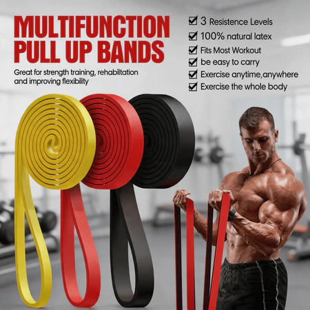 30% OFF Rubber Resistance Band Pull Up Assist Home Gym Strength Training Fitness Workout Exercise Bands