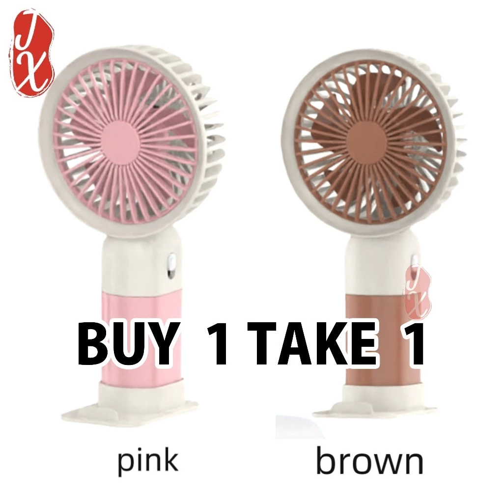 2% OFF JX BUY 1 TAKE 1【COD】handheld fan mini fan Rechargeable Multifunction for School Portable Sma