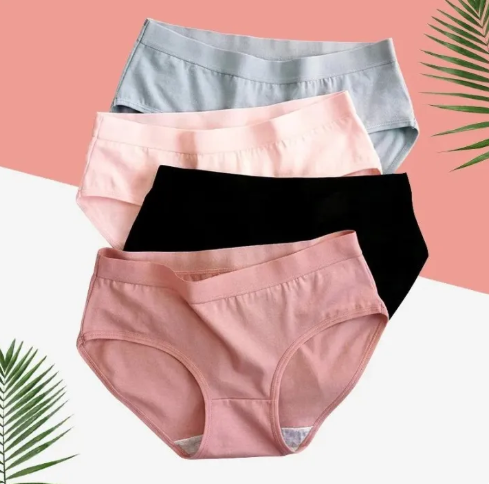 58% OFF 12/6PCS Macaron new comfortable and cute girl colored cartoon underwear breathable antibacterial cotton mid waist solid color student triangle underwear