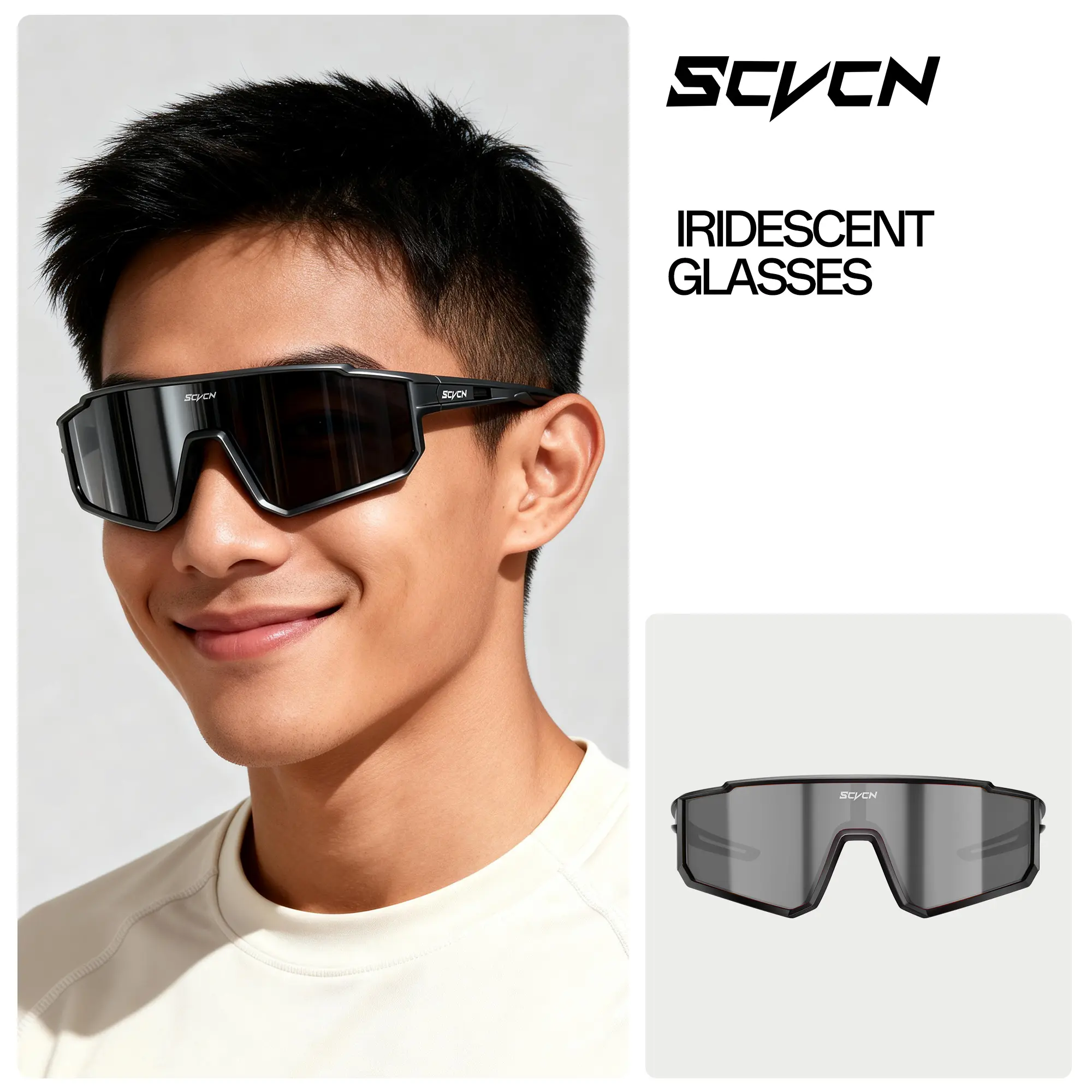 50% OFF SCVCN New Outdoor Cycling Sunglasses MTB Glasses Road Bike Cycling UV400 Goggles Men Bicycle Mountain Sports Hiking Eyewear