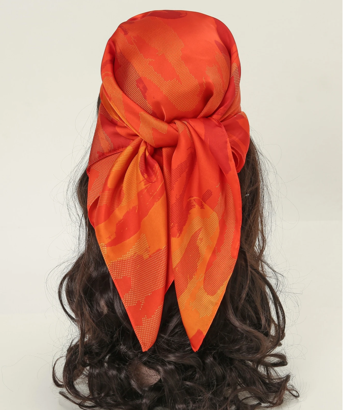 25% OFF 1pc Simple Printed 70s Square Scarf, New Spring Style Bandana For Women, Multipurpose Waistband/Accessory/Belt/Sash/Turban/Headband/Fashionable Scarf Bandana,Hair Band,Head Band Ideal For Dressing Up Your Look