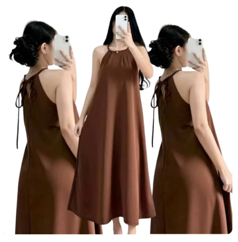 70% OFF Glenda Maxi Dress – Casual Back Tie Dress for Women, Stretchable, S to Plus Size