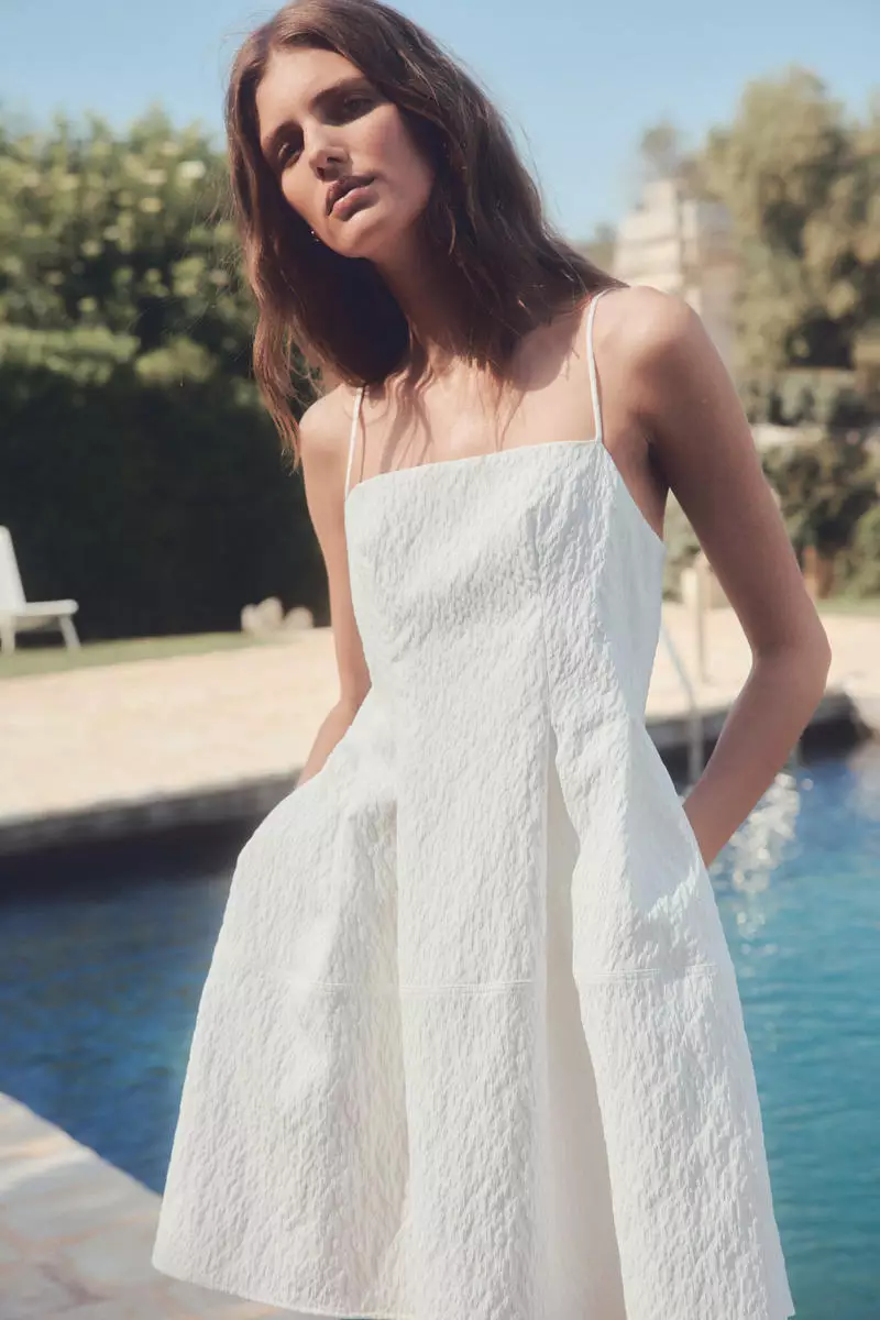 69% OFF Jacquard-weave strappy dress