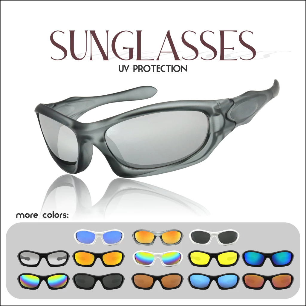 57% OFF Cycling Sport Sunglasses UV400 Eyeglasses Lightweight for Running Cycling Fishing for Men and Women