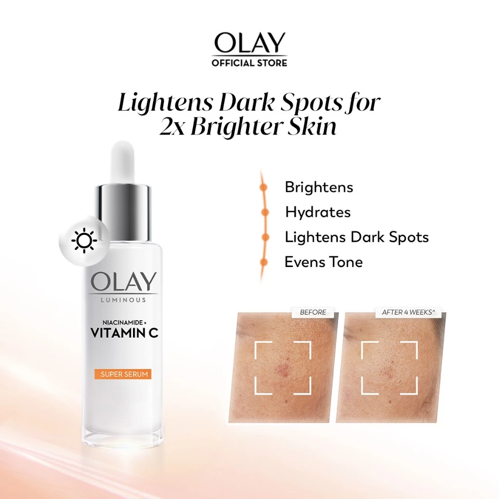 13% OFF Olay Luminous Niacinamide + Vitamin C Brightening Serum | Hydrates, Lightens, Evens Tone 30ml