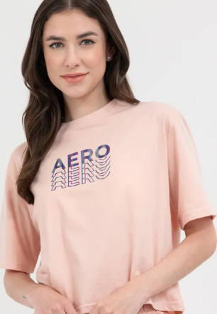70%OFF Ladies Evening Sand Gradient Logo Boxy Tee