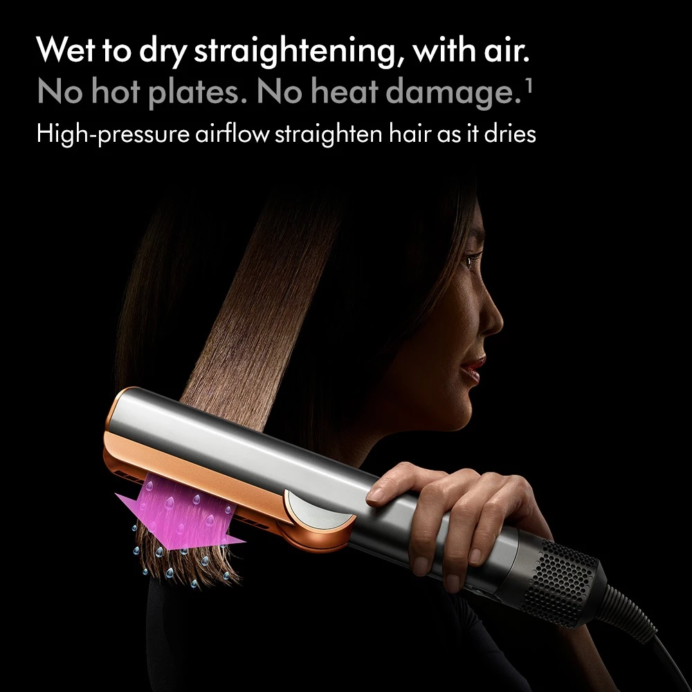 -23% OFF Dyson Airstrait ™ straightener Wet to dry straightening, with air | No Heat Damage (Bright Nickel)