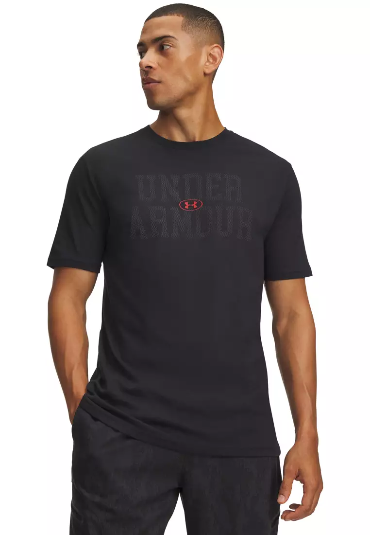 26% OFF Under Armour Mesh Wordmark Men's Short Sleeves T-Shirt