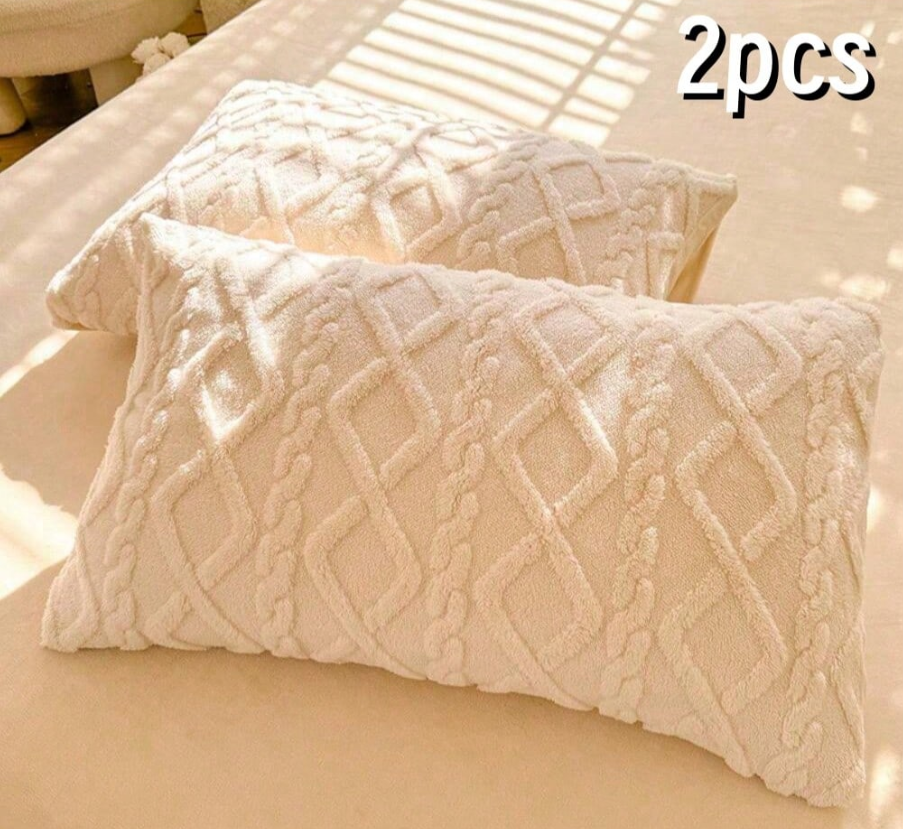 7% OFF 2 Pcs Milk Velvet Pillow Covers, Skin-Friendly And Soft, Suitable For Home Use